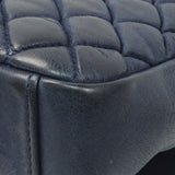 Chanel Blue Iridescent Calfskin Bubble Flap Handbags Chanel