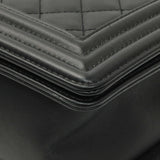 Chanel Black Quilted Calfskin New Medium Boy Flap Handbags Chanel