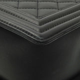Chanel Black Quilted Calfskin New Medium Boy Flap Handbags Chanel