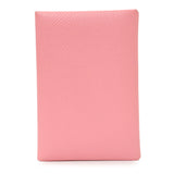 Hermes Pink Epsom Calvi Duo Card Case Accessories Hermes