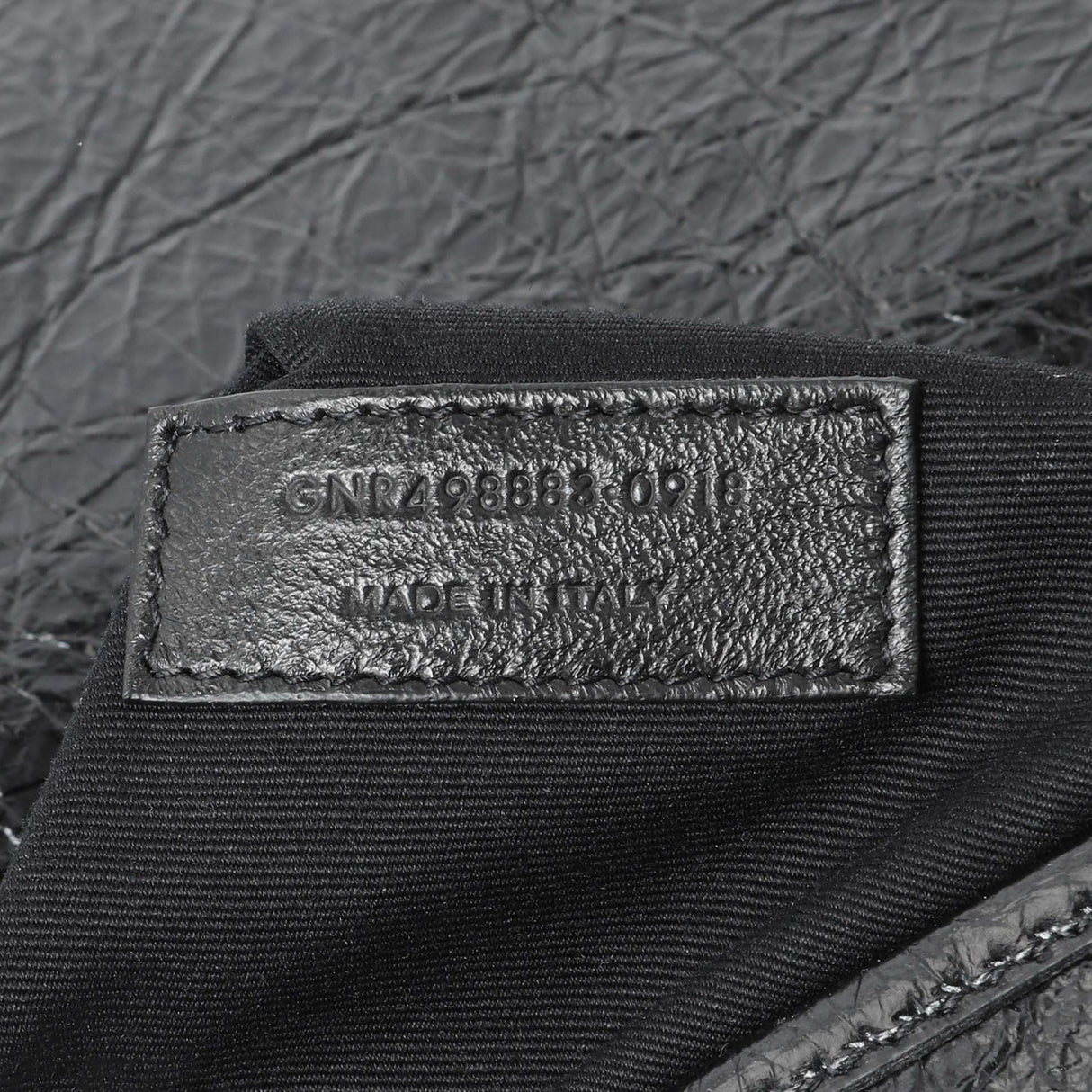 Saint Laurent Black Crinkled Calfskin Matelasse Monogram Large Niki Chain Satchel Handbags Saint Laurent