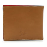 Christian Louboutin Tan Calfskin Spiked Bill Clip Wallet Accessories Christian Louboutin