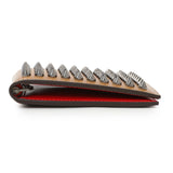 Christian Louboutin Tan Calfskin Spiked Bill Clip Wallet Accessories Christian Louboutin