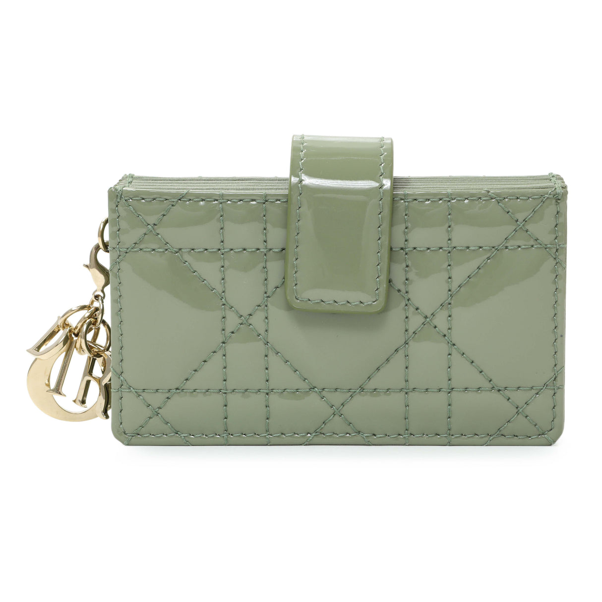 Christian Dior Patent Cannage Lady Dior 5-Gusset Card Holder Accessories Christian Dior