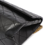 Chanel Black Quilted Aged Calfskin 2.55 Reissue Double Flap 226