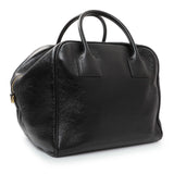Burberry Black Patent Cube Bowling Bag Handbags Burberry