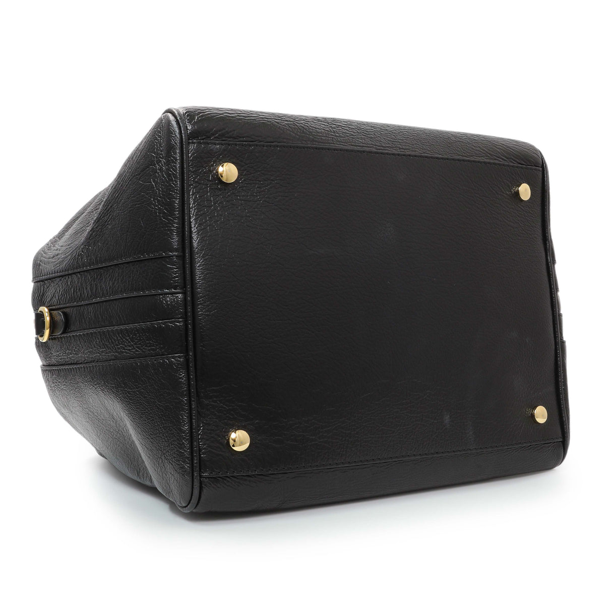 Burberry Black Patent Cube Bowling Bag Handbags Burberry