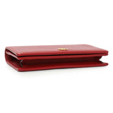 Gucci Hibiscus Red Dollar Calfskin Mini GG Marmont Chain Wallet Handbags Gucci