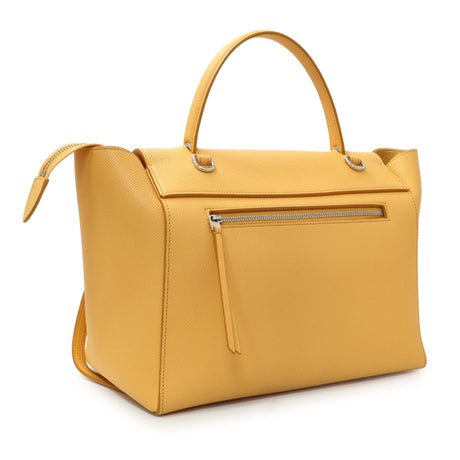 Celine Yellow Grained Calfskin Mini Belt Bag