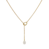 Tiffany & Co. 18K Yellow Gold Open Heart Lariat Necklace