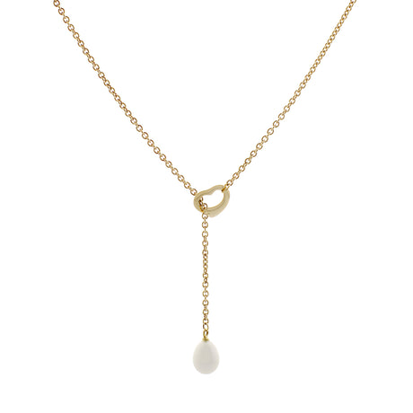 Tiffany & Co. 18K Yellow Gold Open Heart Lariat Necklace