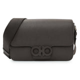 Ferragamo Brown Double Gancini Messenger Bag Handbags Salvatore Ferragamo