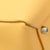 Celine Yellow Grained Calfskin Mini Belt Bag
