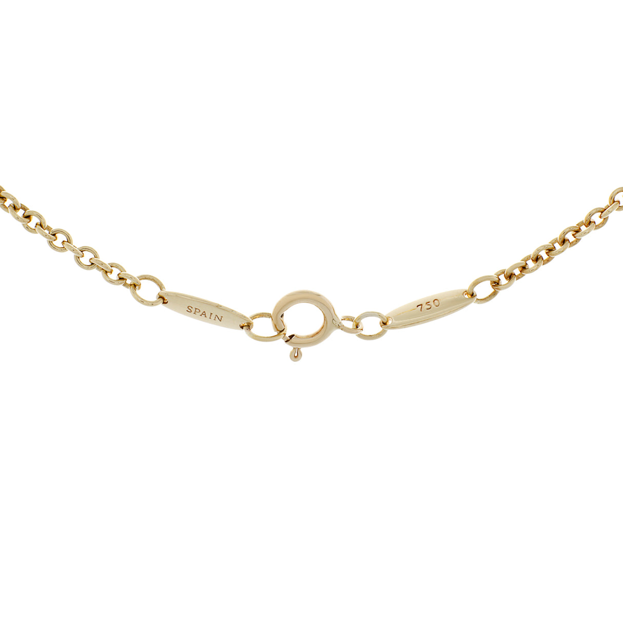 Tiffany & Co. 18K Yellow Gold Open Heart Lariat Necklace