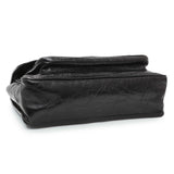 Saint Laurent Black Crinkled Calfskin Matelasse Monogram Large Niki Chain Satchel Handbags Saint Laurent
