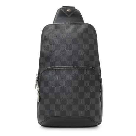 -temp- Louis Vuitton Damier Graphite Avenue Sling Handbags Louis Vuitton