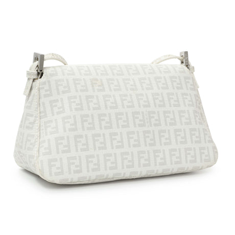 Fendi White Mini Mama Baguette Handbags Fendi
