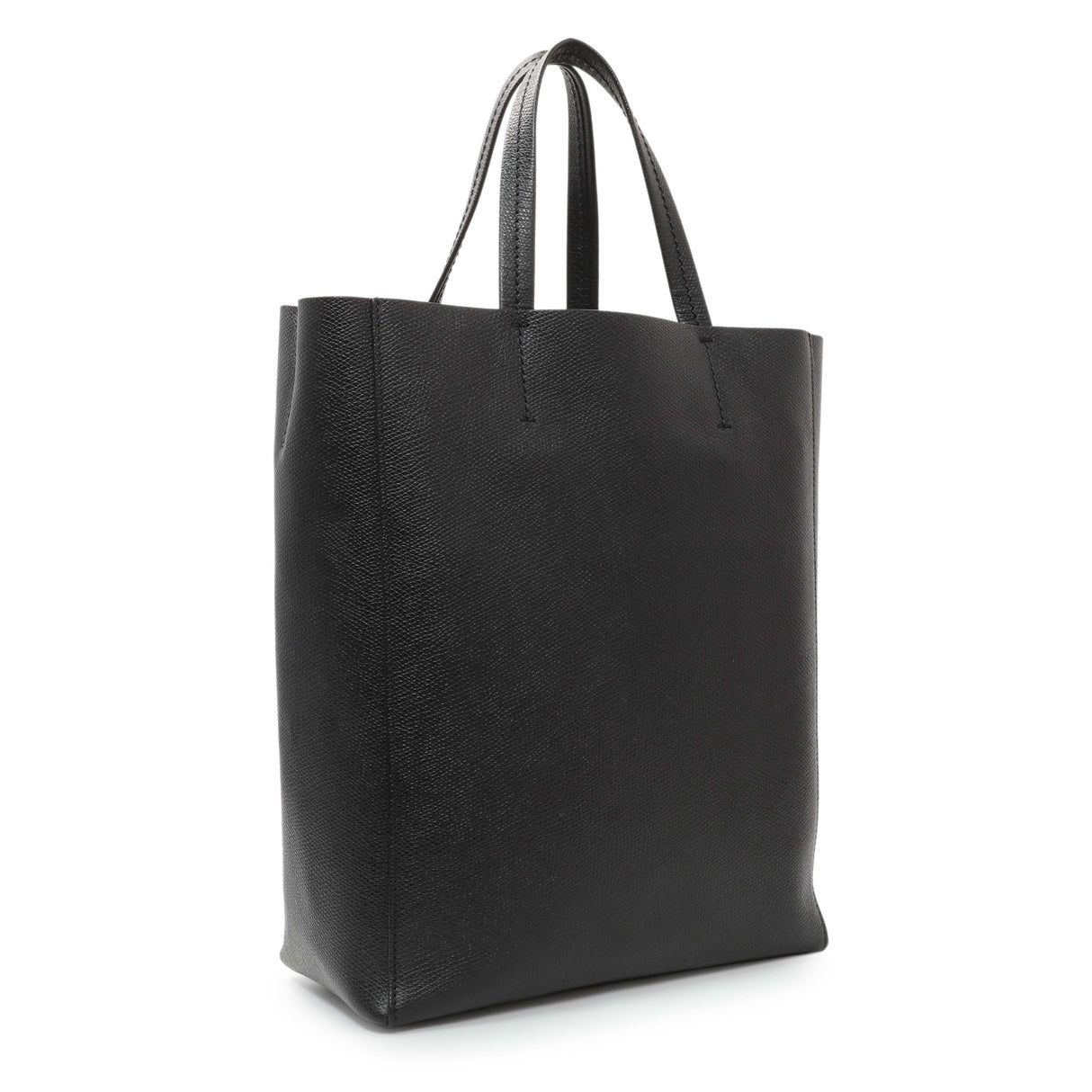 Celine Black Grained Calfskin Small Vertical Cabas Handbags Celine
