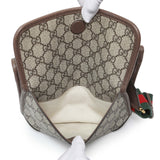 Gucci GG Supreme Monogram Web Small Neo Vintage Double Flap Messenger Bag Handbags Gucci