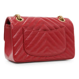 Chanel Dark Red Aged Calfskin Chevron Quilted 2.55 Reissue 224 Handbags Chanel