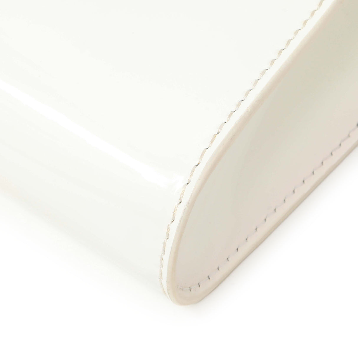 Christian Louboutin White Patent Vero Dodat Clutch