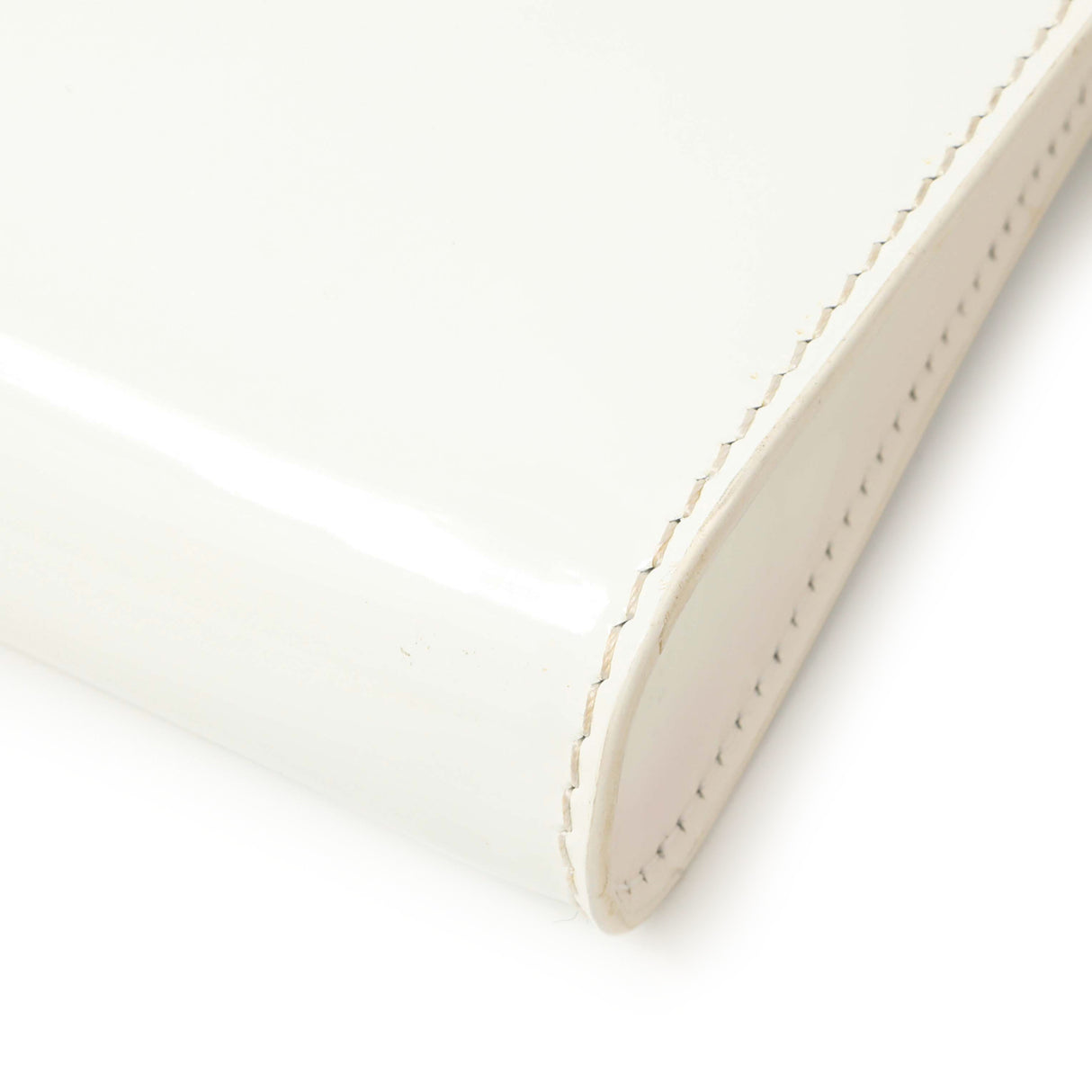 Christian Louboutin White Patent Vero Dodat Clutch