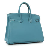 Hermes New Blue Jean Togo Birkin 25