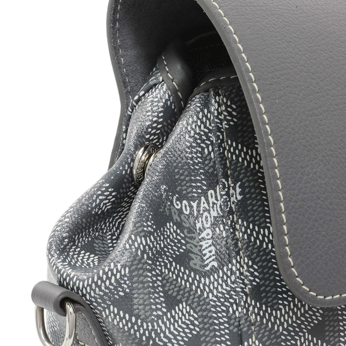 Goyard Grey Goyardine Calfskin Mini Alpin Backpack Handbags Goyard