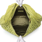 MiuMiu Green Matelasse Suede Wander Shoulder Bag Handbags Miu Miu
