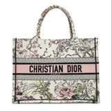 8 items⬆️Christian Dior Pink White Floral Embroidered Medium Book Tote Modaselle
