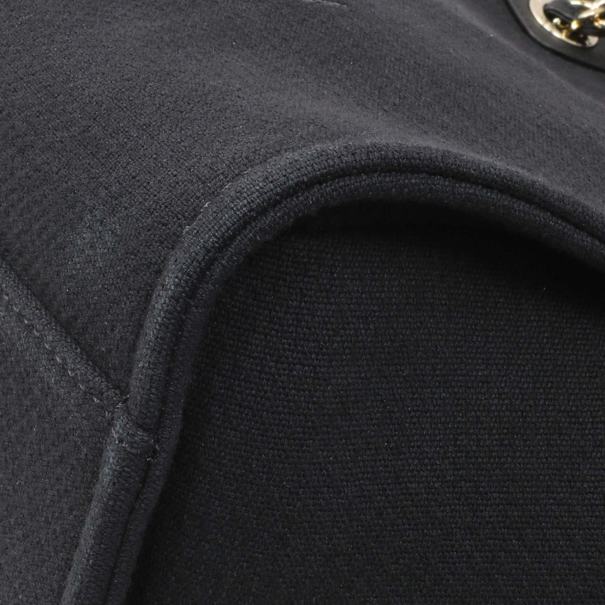 Chanel Black Mixed Fibers Medium Deauville Tote Handbags Modaselle
