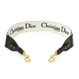 Christian Dior Canvas Houndstooth Embroidered 30 Montaigne Shoulder Strap