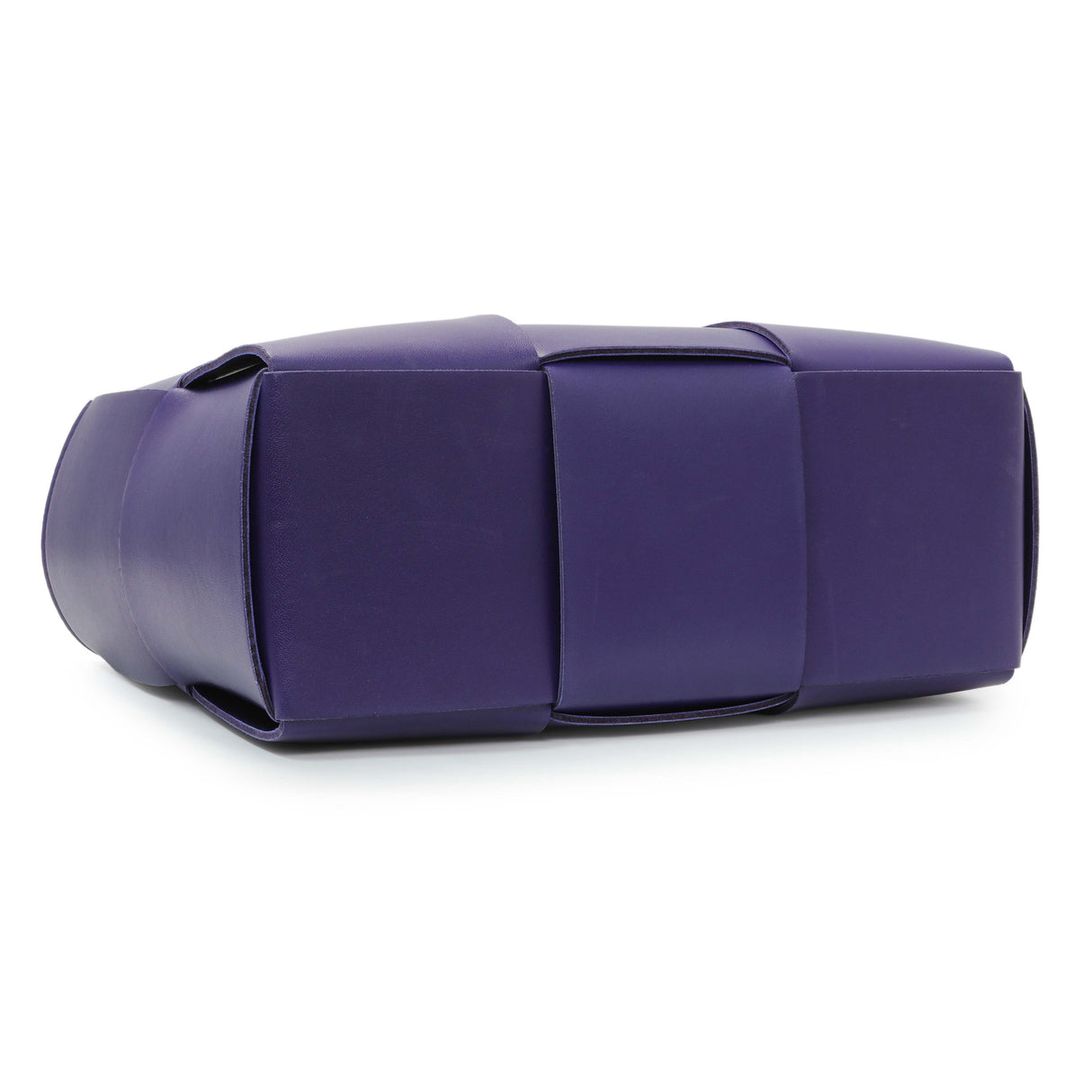 Bottega Veneta Purple Calfskin Maxi Intrecciato Small Arco Tote Handbags Bottega Veneta