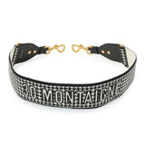Christian Dior Canvas Houndstooth Embroidered 30 Montaigne Shoulder Strap