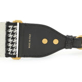 Christian Dior Canvas Houndstooth Embroidered 30 Montaigne Shoulder Strap