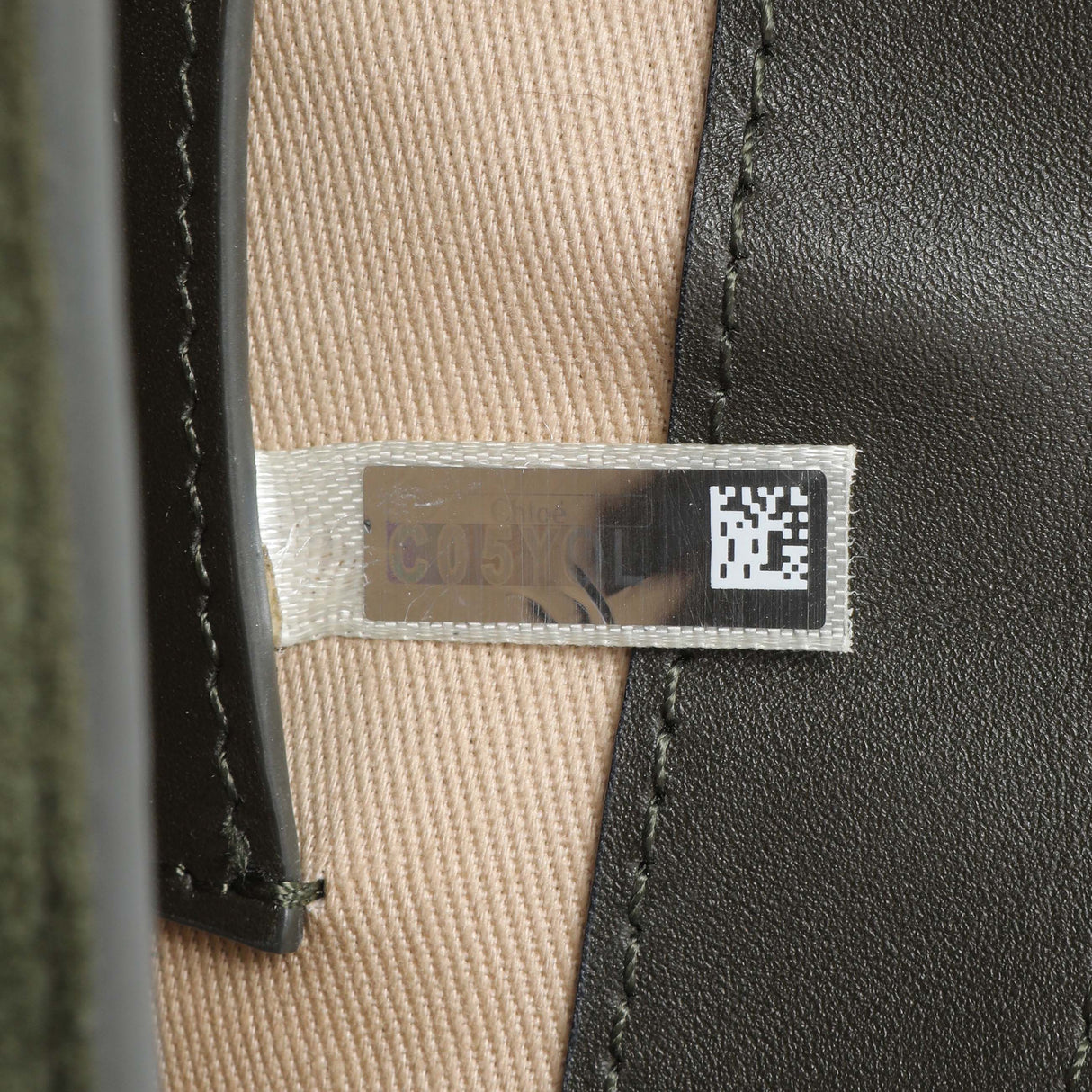 Chloe Green Calfskin Little Horses Embroidered Small Tess Bag Handbags Chloe