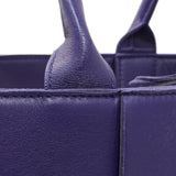 Bottega Veneta Purple Calfskin Maxi Intrecciato Small Arco Tote Handbags Bottega Veneta