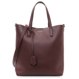 Saint Laurent Dark Red Calfskin Toy Shopping Tote Handbags Saint Laurent