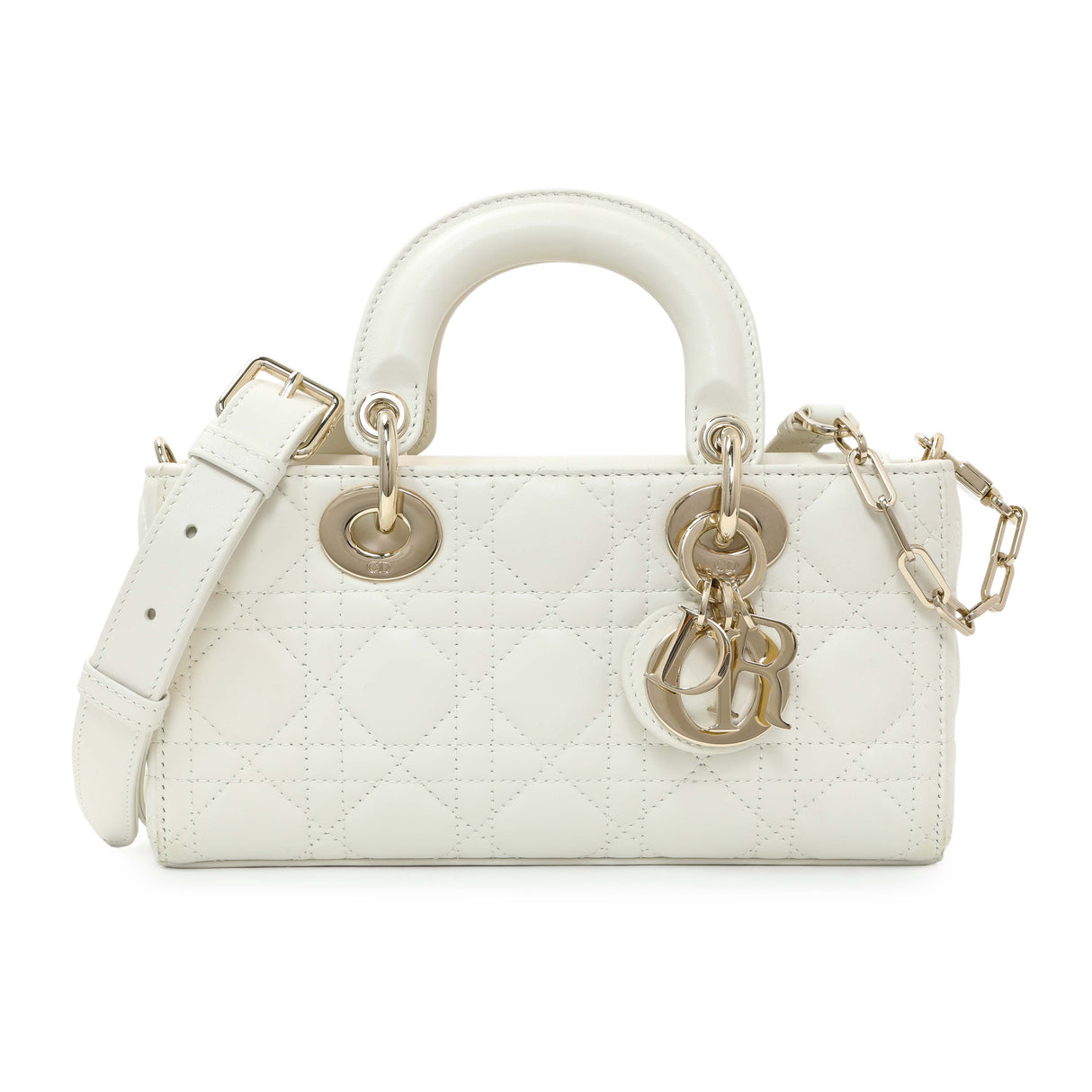 Christian Dior Latte Cannage Small Lambskin Lady D-Joy Handbags Christian Dior
