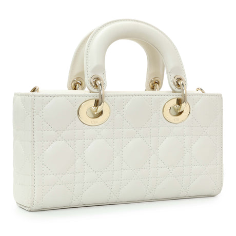 Christian Dior Latte Cannage Small Lambskin Lady D-Joy Handbags Christian Dior