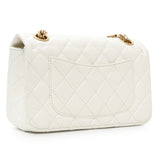 Chanel White Quilted Aged Calfskin 2.55 Reissue Flap 224 Handbags Chanel
