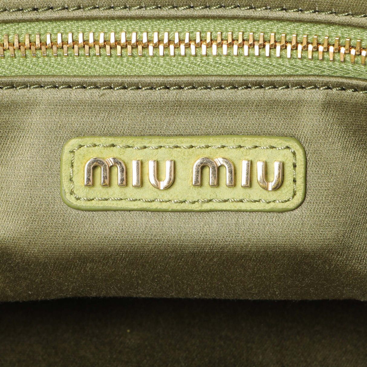 MiuMiu Green Matelasse Suede Wander Shoulder Bag Handbags Miu Miu