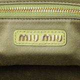 MiuMiu Green Matelasse Suede Wander Shoulder Bag Handbags Miu Miu
