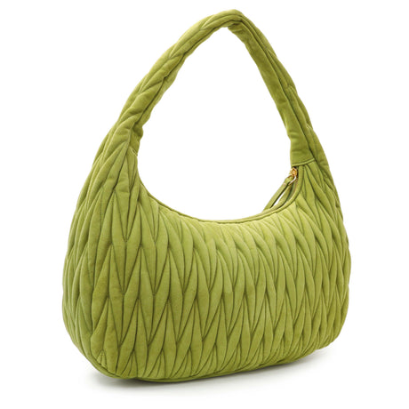 MiuMiu Green Matelasse Suede Wander Shouder Bag Handbags Miu Miu