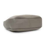 Prada Grey Vitello Phenix Zippered Messenger Hobo