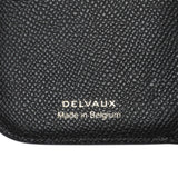 Delvaux Black Calfskin Vagabond Compact Wallet Accessories Delvaux