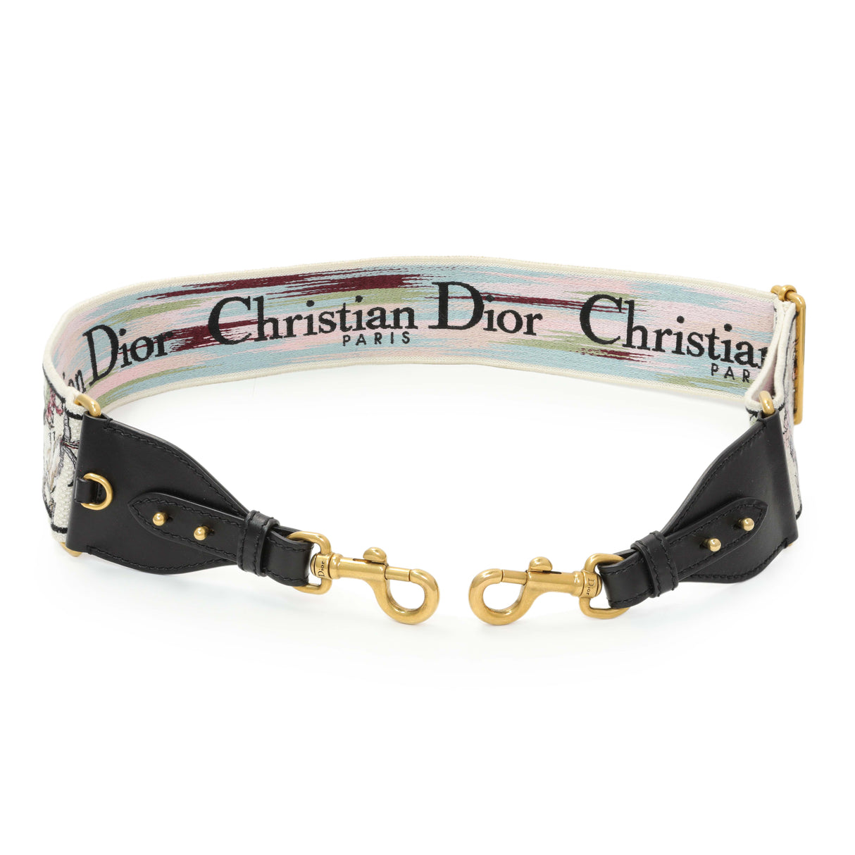 Christian Dior Floral Embroidered Adjustable Shoulder Strap