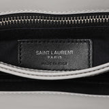 Saint Laurent Grey Calfskin Monogram Toy Loulou Crossbody Handbags Saint Laurent