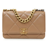 Chanel Caramel 19 Wallet on Chain Handbags Chanel