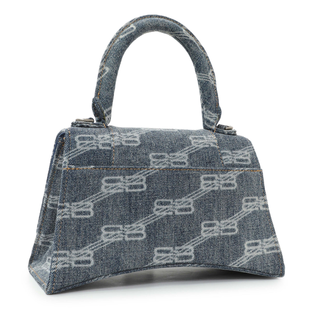 Balenciaga Denim Monogram Hourglass S Handbags Balenciaga